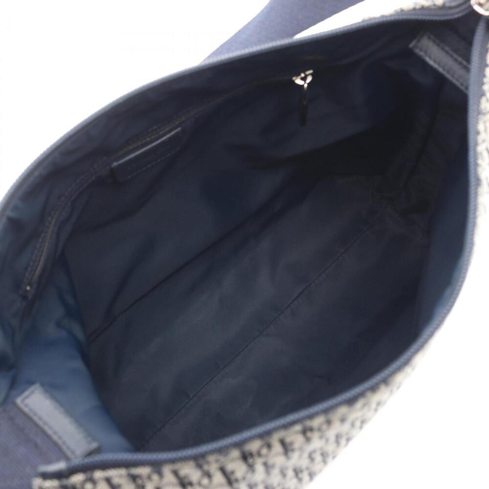 CHRISTIAN DIOR Cream Canvas Trotter Shoulder Bag - Picture 3 of 7